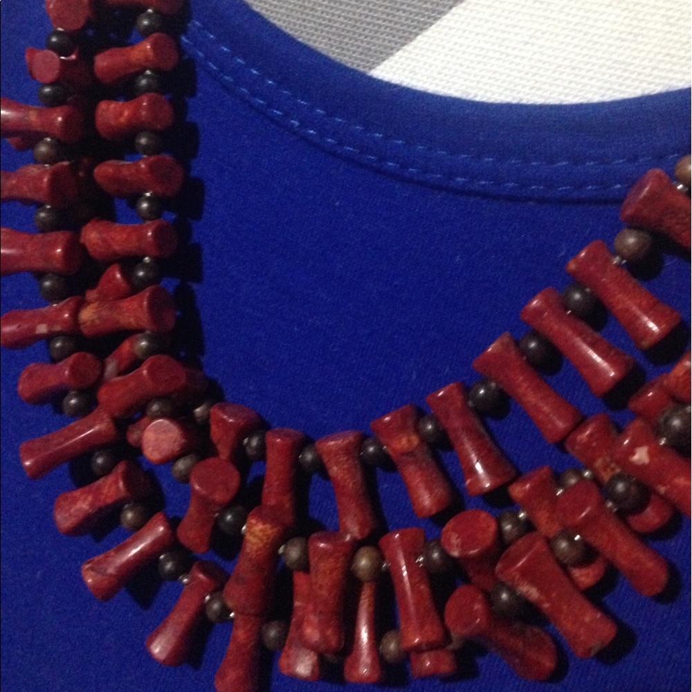 Three strand coral necklace!
