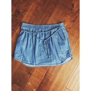 ✨$4 SALE✨ Blue "denim" midi skirt