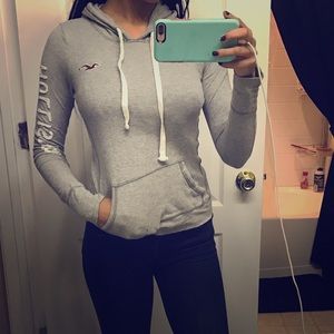 Hollister grey hoodie