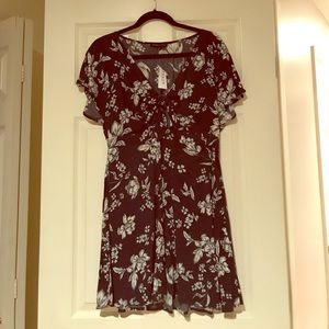 NWT Navy and Cream Dress.