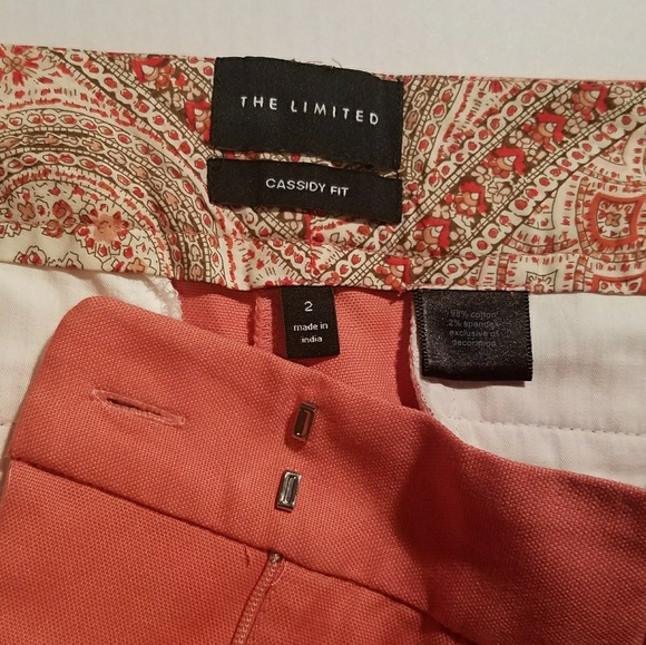 The Limited Capri Cassidy fit in coral size 2 - Picture 2 of 5