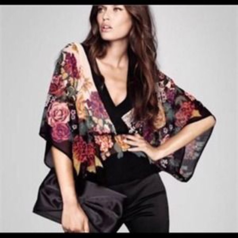 H&M Floral Kimono Top