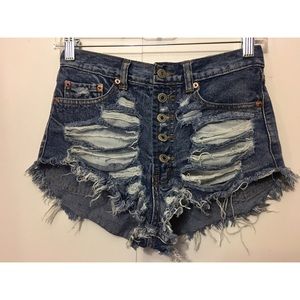 Love Culture High-Waisted Denim Shorts