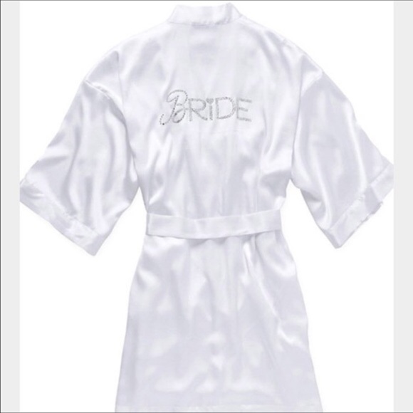 Victoria's Secret white satin bride robe - Picture 1 of 5