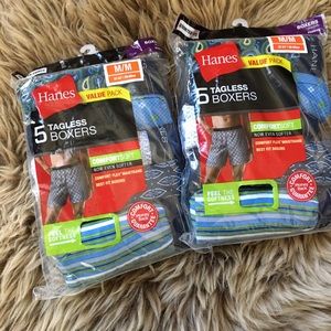 Men's Hanes Boxers (2 packs)