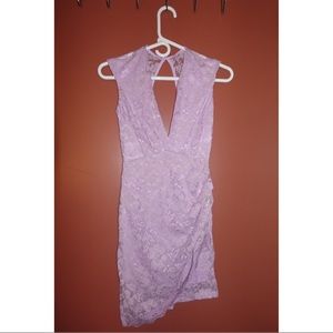 Deep Plunging V Neck, Floral Dress