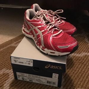 Red and white Asics!!