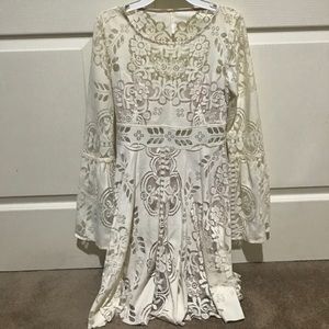 Free People White Lace Dress