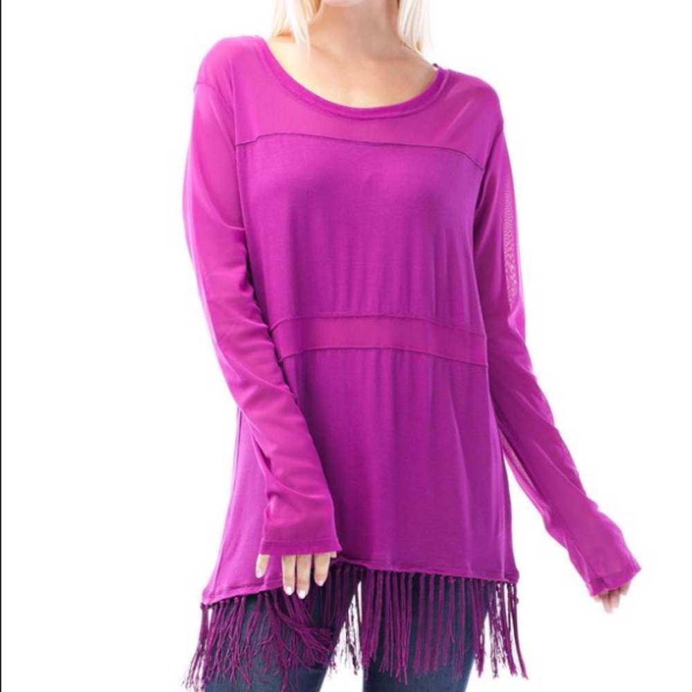 Araza Purple Tunic Top Size 2X
