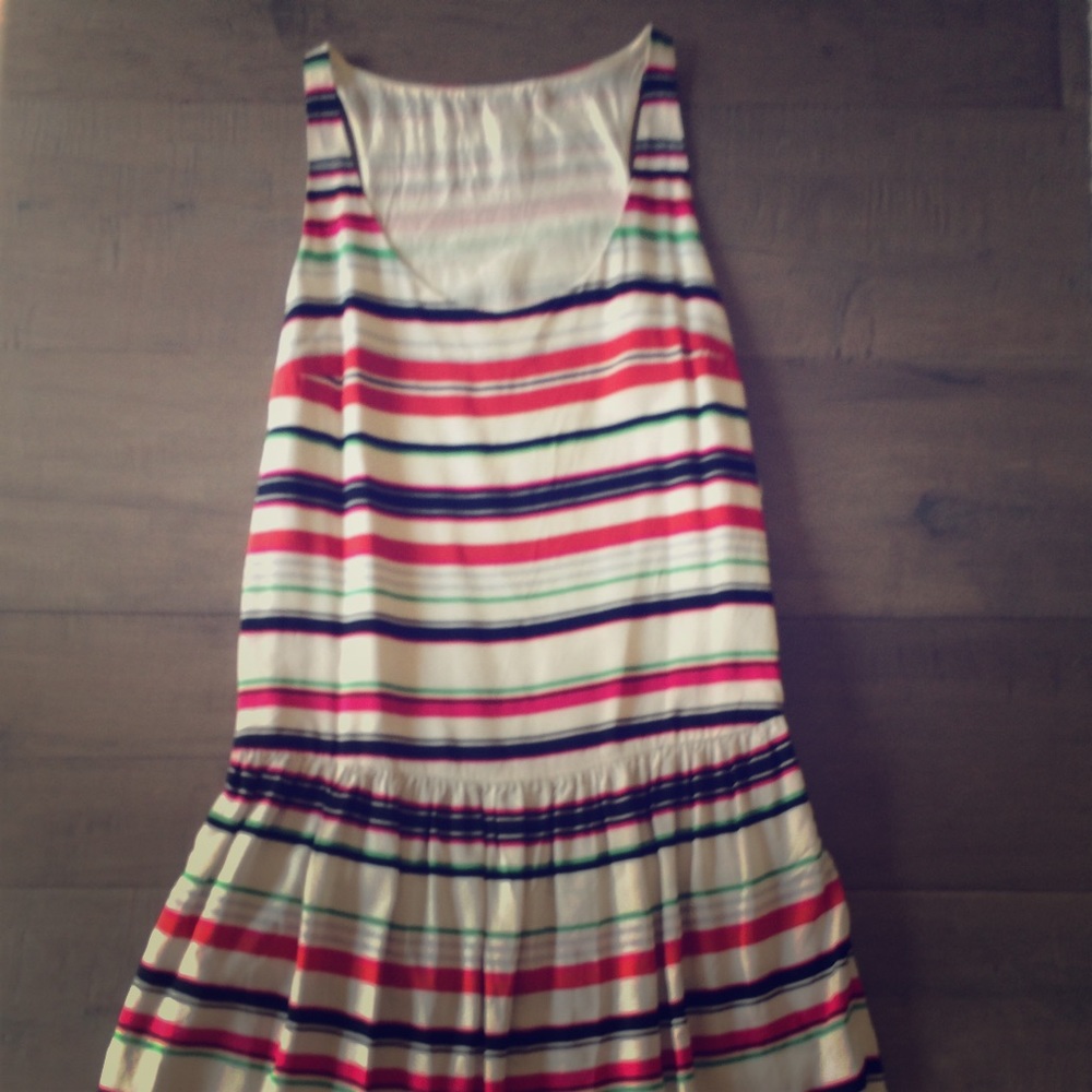Colorful strip dress