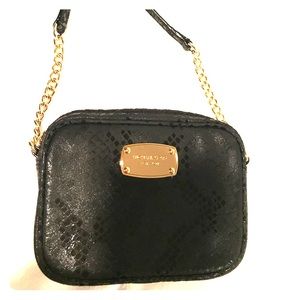 Michael Kors Black Leather Crossbody