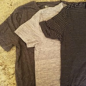 Bundle Trio of Various Shades of Blue Shirts