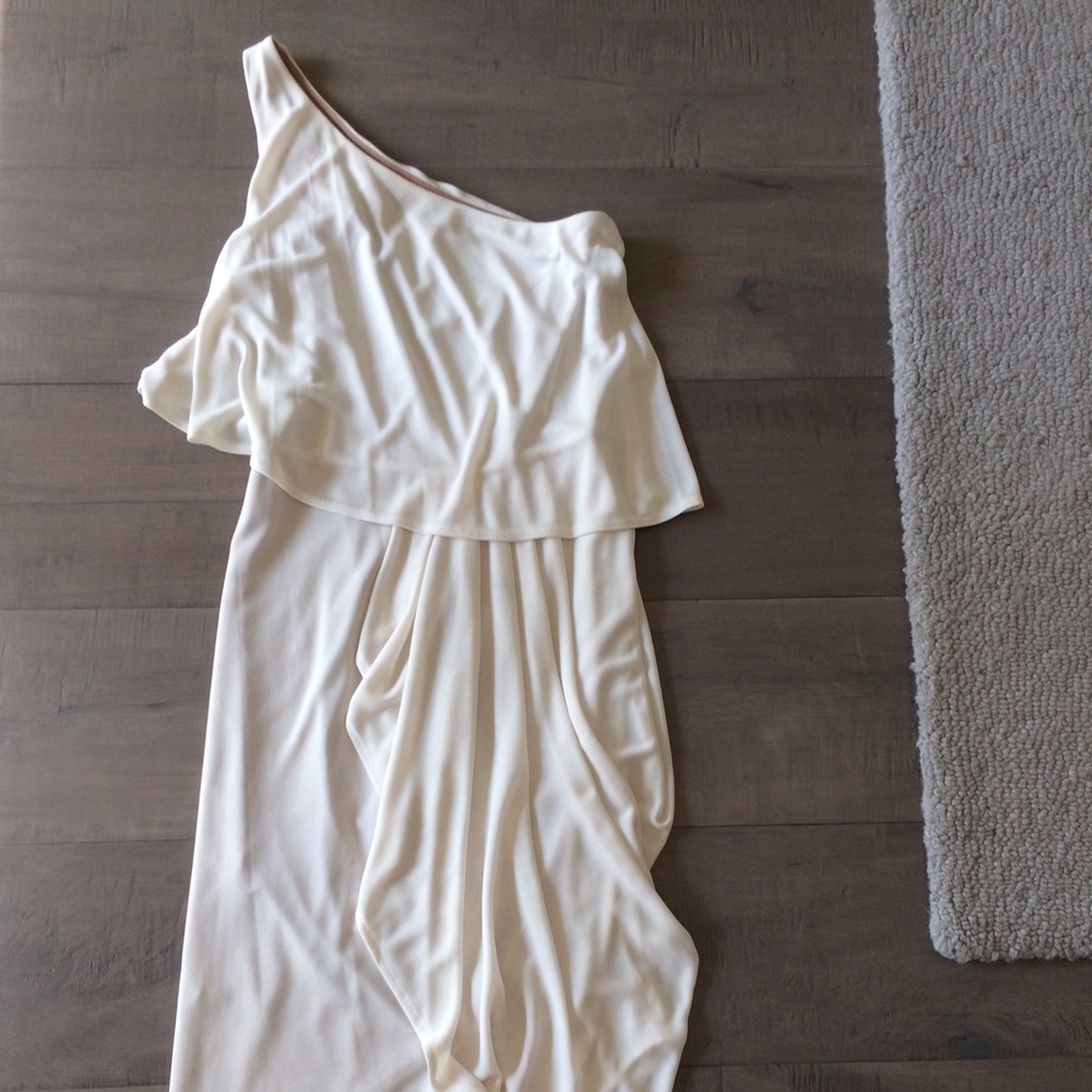 White one shoulder dress