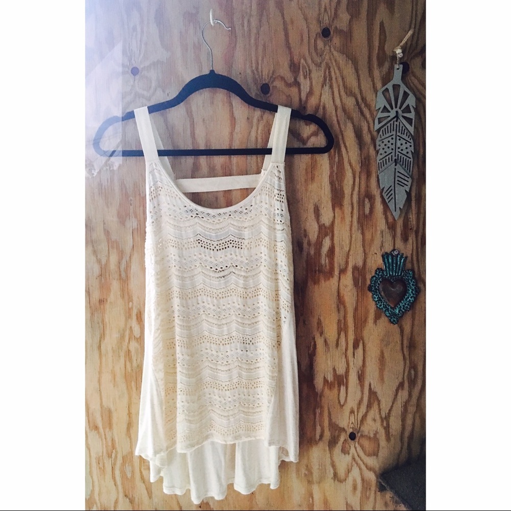 Paper Crane White Tank Top