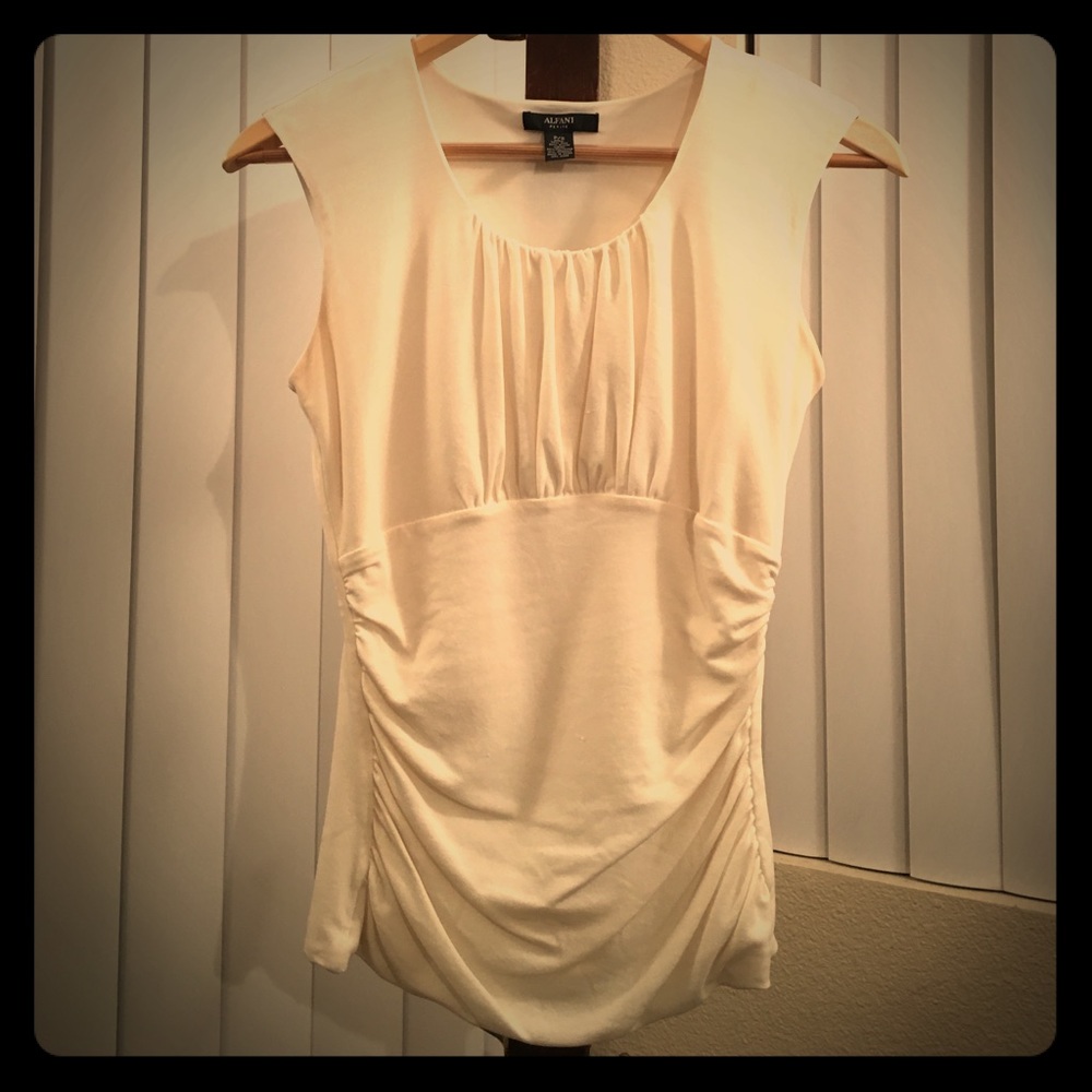 Silk Blend Ruched Shell • Petite