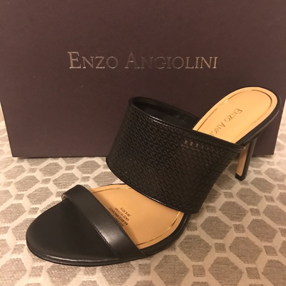 Enzo Angiolini Black Heeled Sandals - Picture 3 of 3