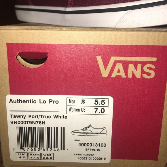 Tawny port/true white vans - Picture 1 of 5