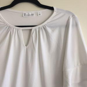 NWOT White bell sleeve top