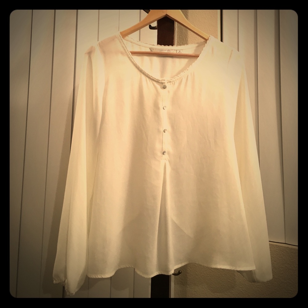 LC Split Back Peasant Top