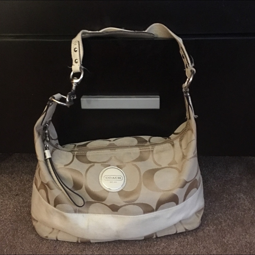 Coach cream color Hobo Bag
