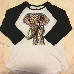 Riot Society quarter sleeve top