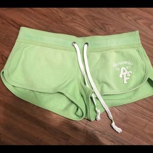 Abercrombie and Fitch Green Shorts Size M