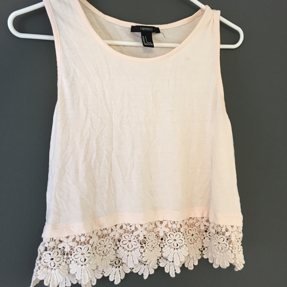 PINK LACE TANK
