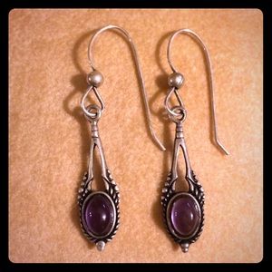 Amethyst Sterling Silver Earrings