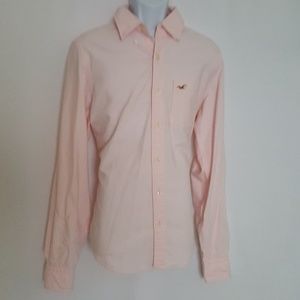 Hollister Pink Longsleeves Mens Shirt Size L