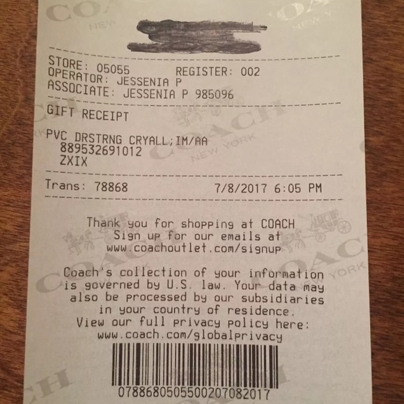 NWT Coach Signature Drawstring Carryall Bag - Picture 5 of 5