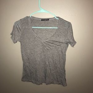 gray brandy melville v-neck