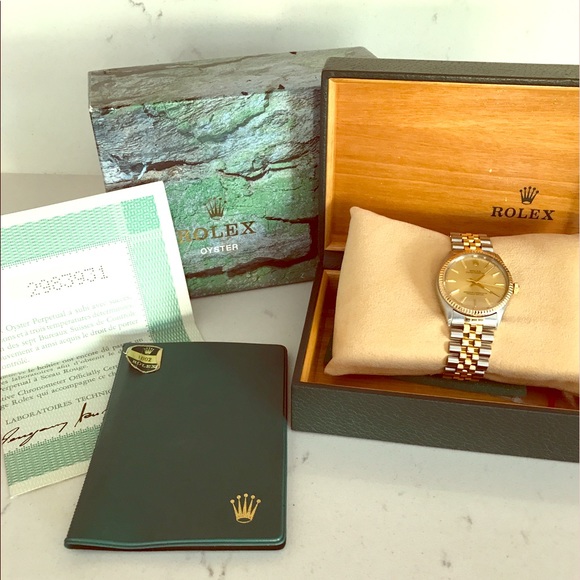 Vintage Rolex Oyster Perpetual (No-Date) two-tone - Picture 2 of 4