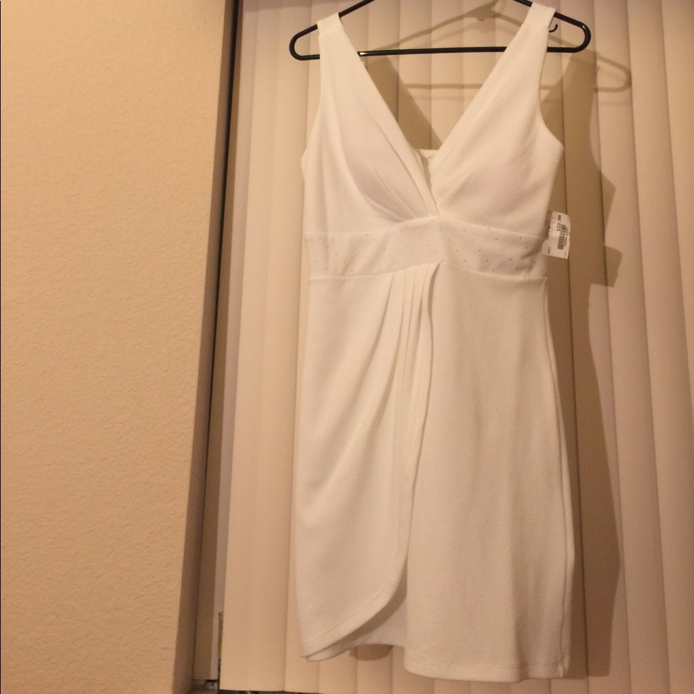 White mini dress