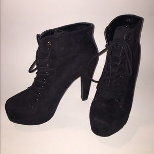 Platform High Heeled Booties