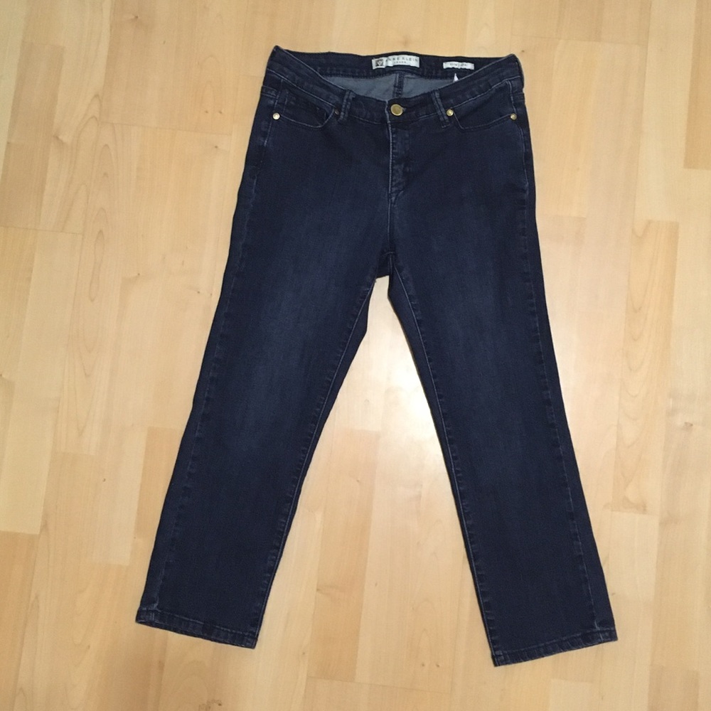 Anne Klein Mid Waist Slim Capri