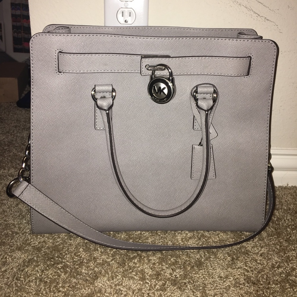 Grey Michael Kors purse