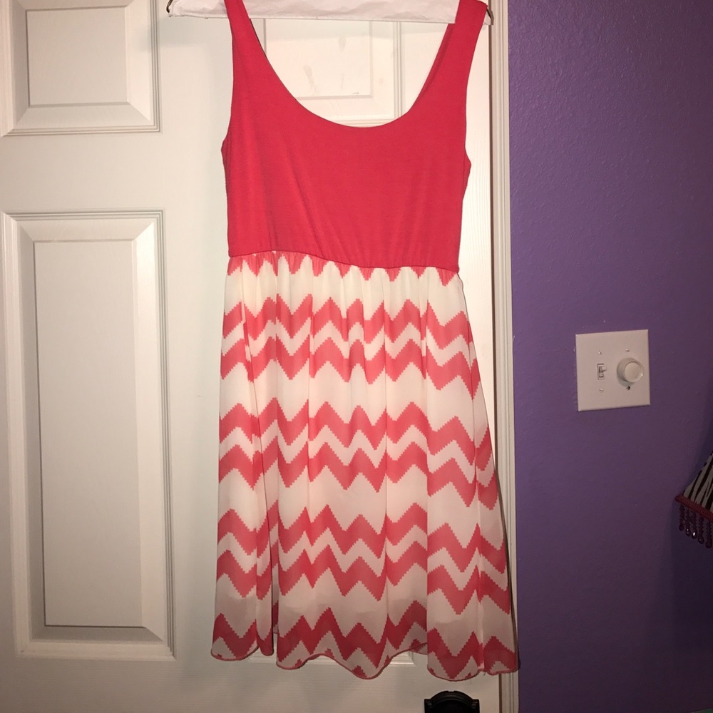 casual pink dress