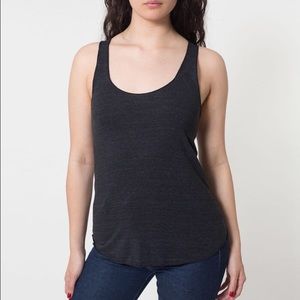 American Apparel: Gray blend racer back tank