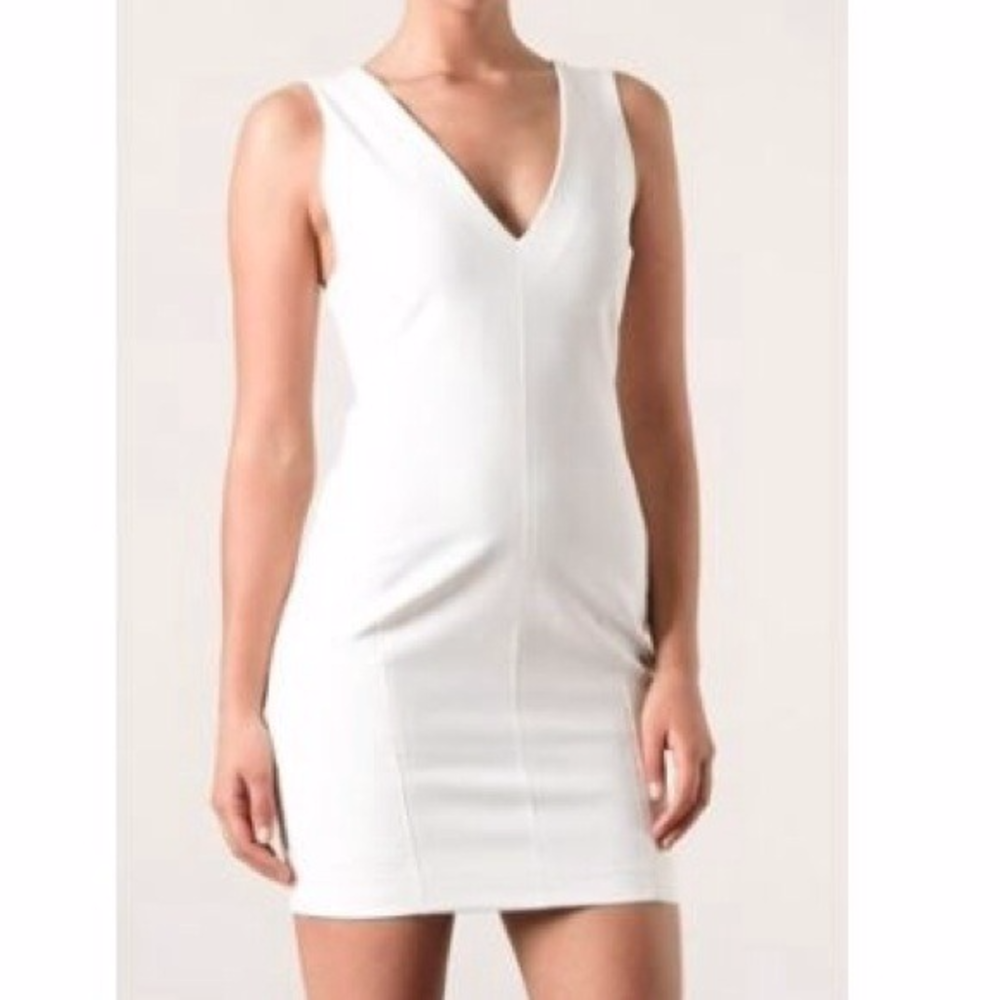 Elizabeth and James White Cocktail Dress