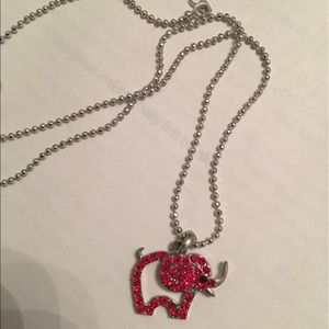Red elephant necklace