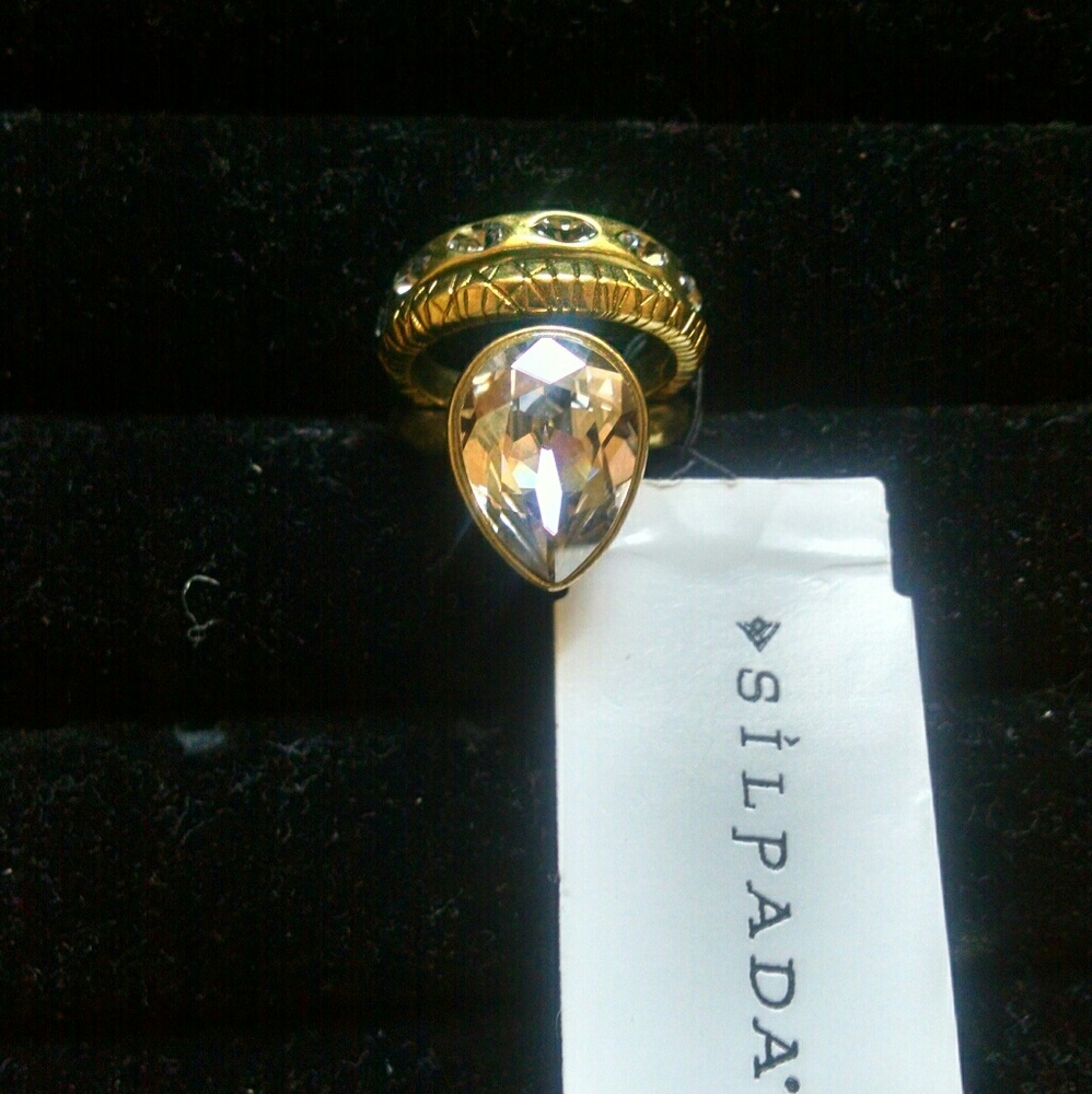 Silpada gold ring size 6
