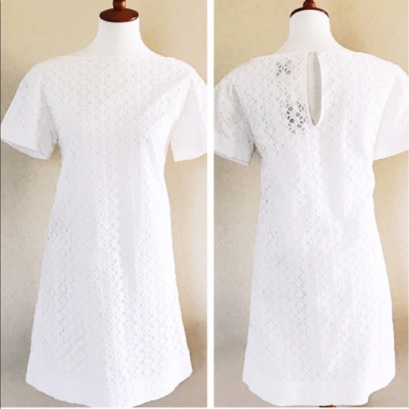 Kate Spade eyelet short sleeve shift dress - Picture 2 of 3