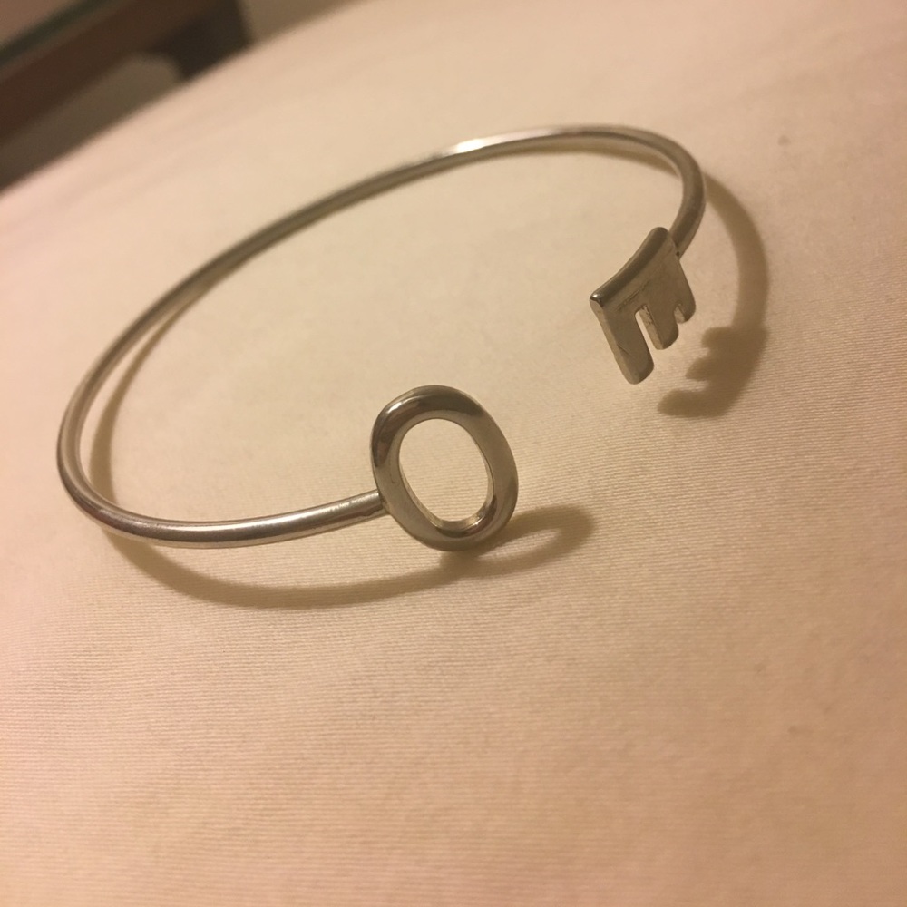 NEW Charming Charlie's silver open cuff bracelet