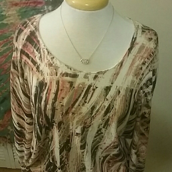 Abstract Drawstring Tunic - Picture 2 of 3