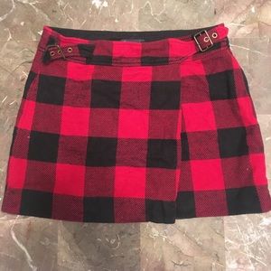 Gap Gingham Wrap Skirt