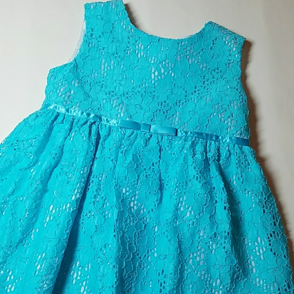 NWT Blueberi Boulevard turquoise Lace Dress