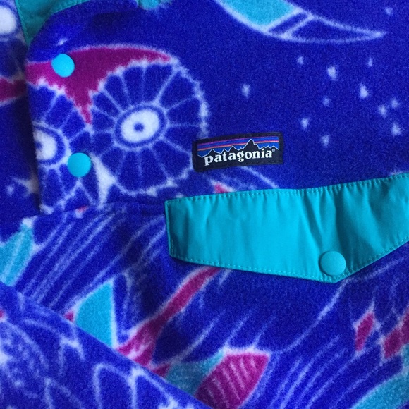 SOLD ✅ Patagonia Owl Fleece Snap - Picture 2 of 3