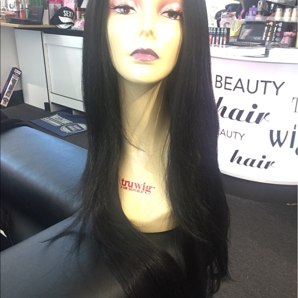 New long black Swisslace Wig I have all COLORS ask main image 7