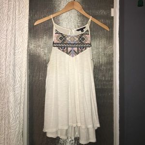 White patterned American eagle top