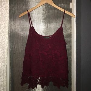 Red Lace top